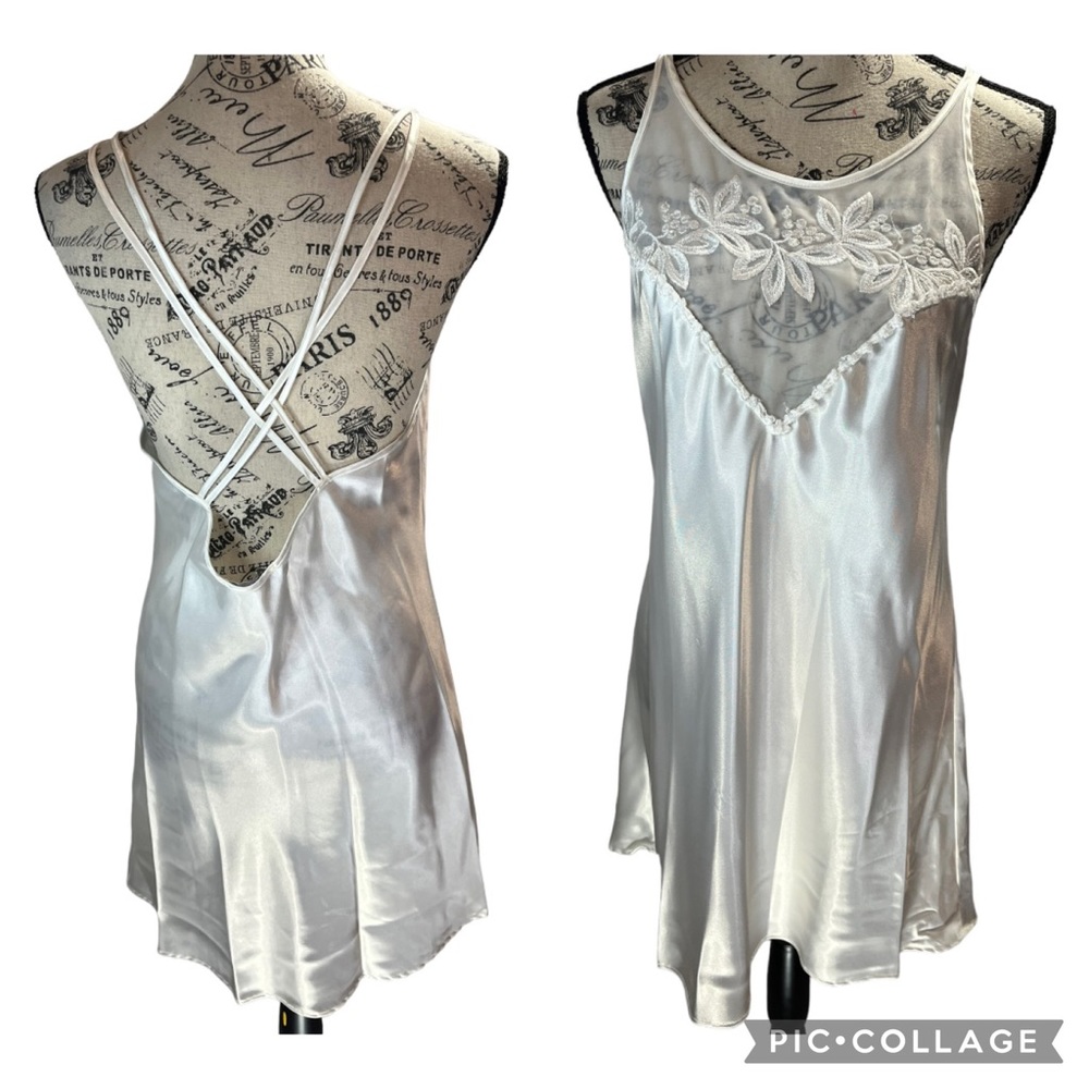 Vintage Val Mode Low Crisscross Back Nightgown